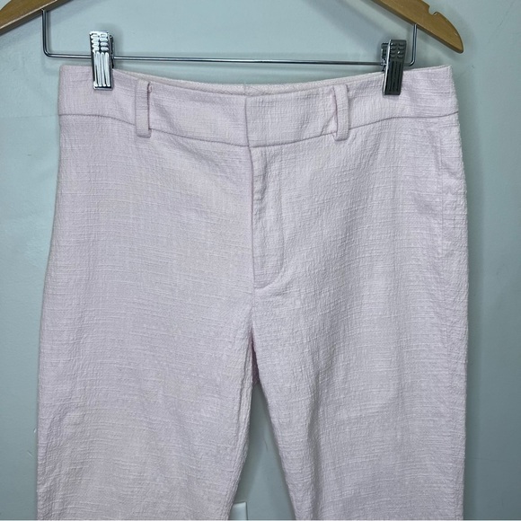 CLUB Monaco Pink Tweed Cropped Ankle Pants Size 4 - Picture 2 of 10